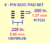 9082 8 pin SOIC pad set